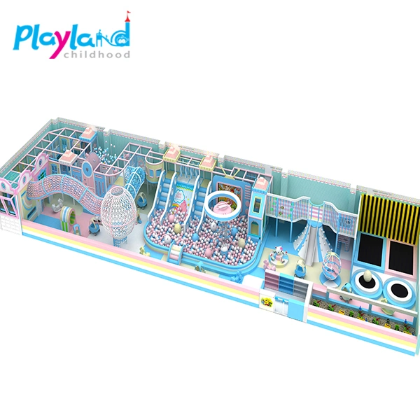 Hot Selling Large Scale Indoor Playground with Multi-Functional Rides for Children's Combined Playground