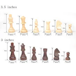 Manufacturers Environmental Protection Portable Wooden Chess Game Board Pieces