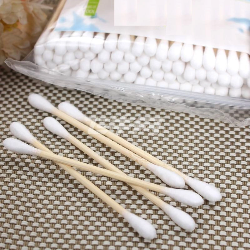 Manufacturer of Portable Double Head Cleaning Wooden Stick Cotton Swabs in Bulk