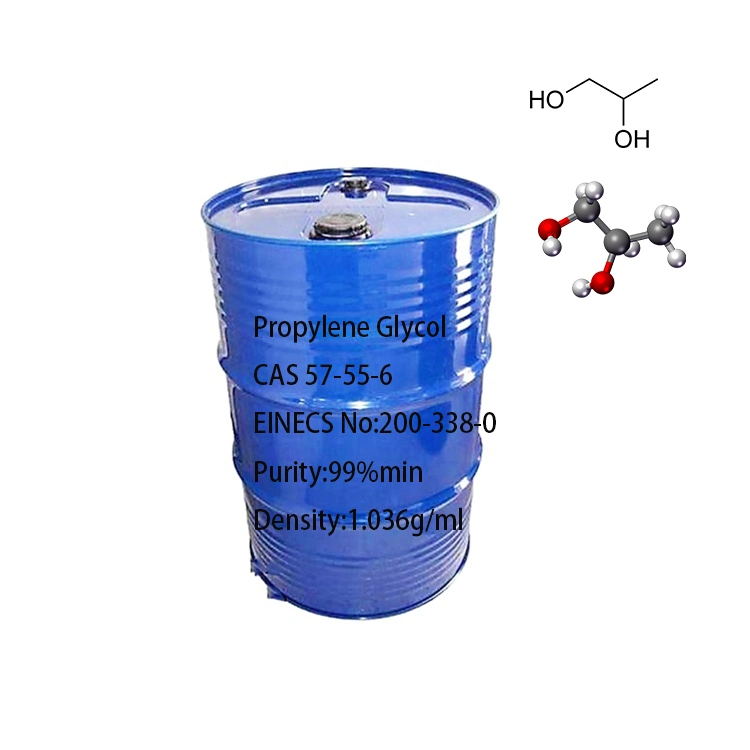 57-55-6 el 99,5% de Propilenglicol USP, BP//comida/grado Industrial utiliza como humectante, anticongelante y aire acondicionado Carrier de calor