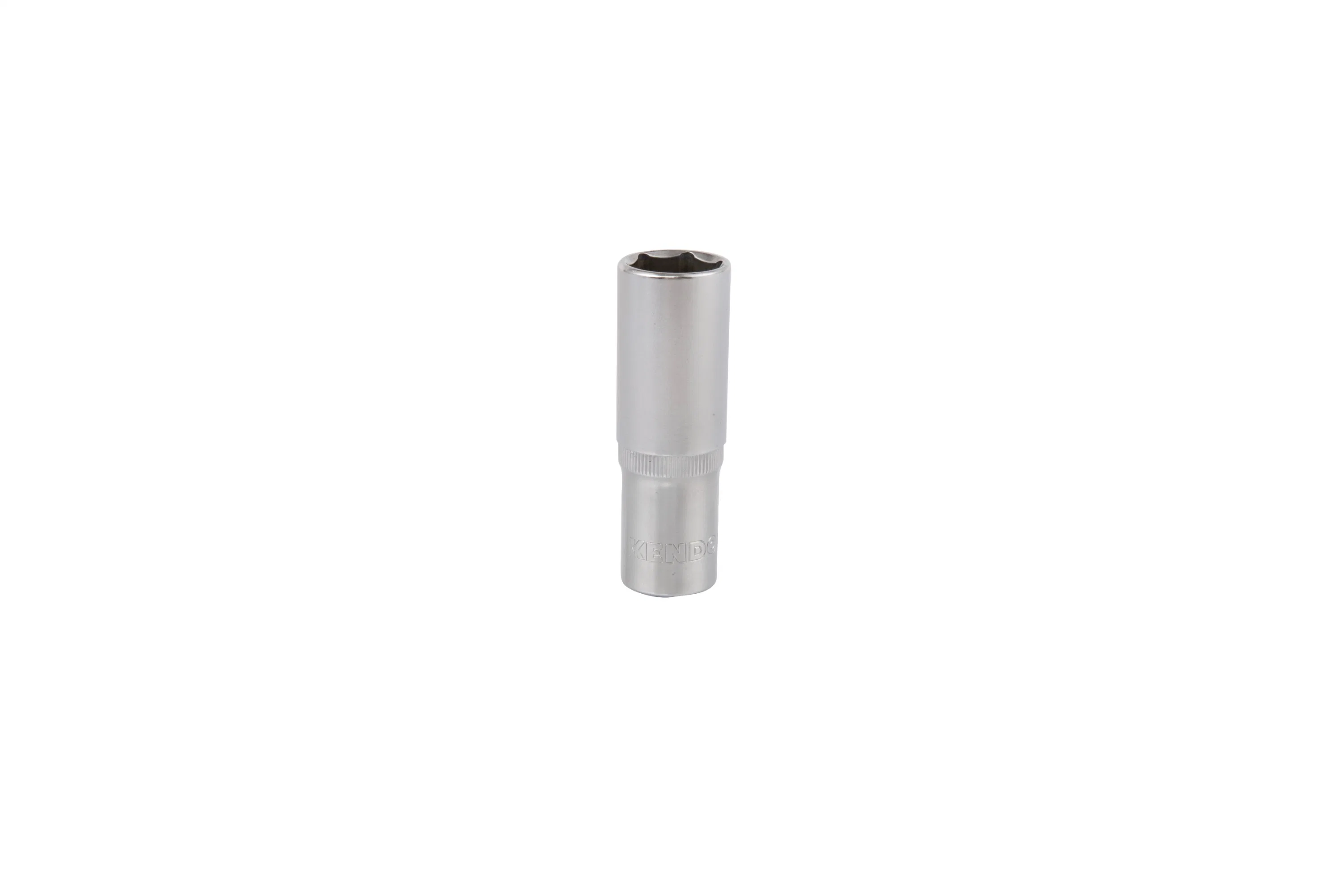 Kendo Hardened Chrome Vanadium Steel 1/2" Dr. 6PT Deep Socket with Rust Protective Coating