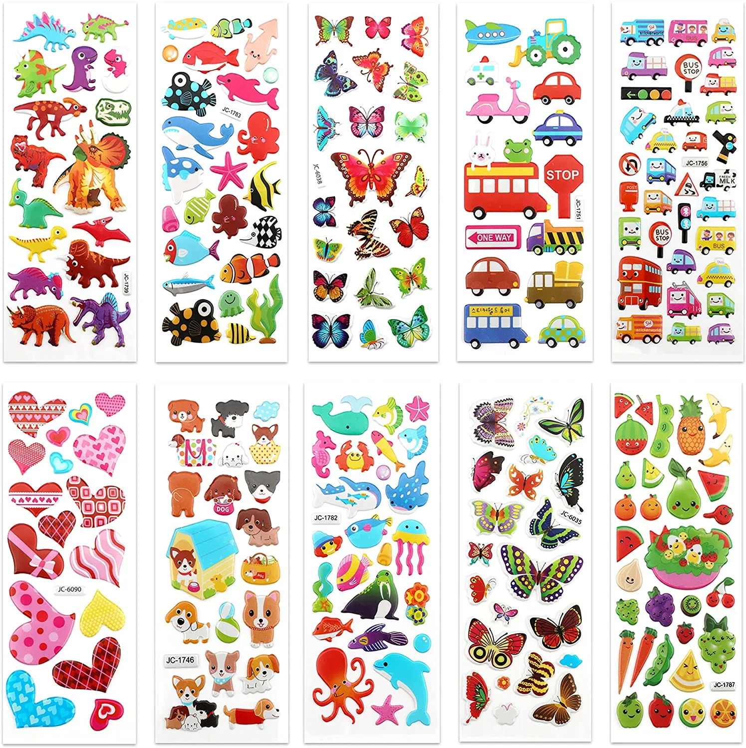 Custom Logo Printing Kids 3D Adhesive Epoxy Label Resin Sticker