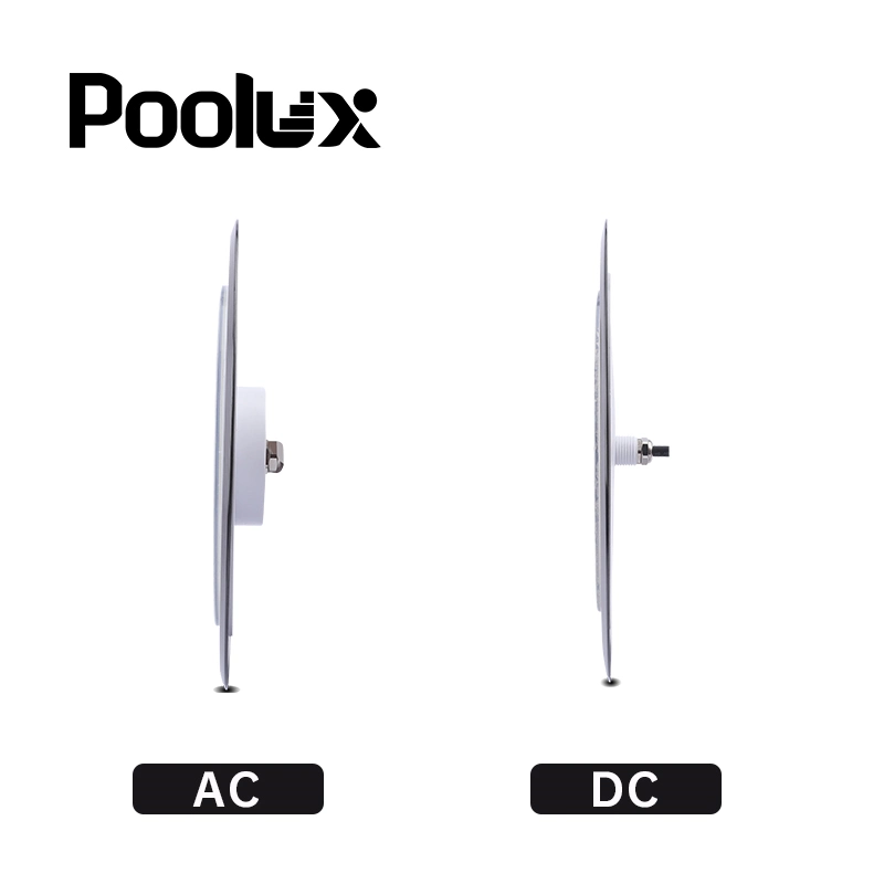 Luzes DE piscina SPA LED de 8 mm e venda a quente, 25 W, cor RGB Luz de piscina LED de natação de 100% à prova de água, com enchimento de resina