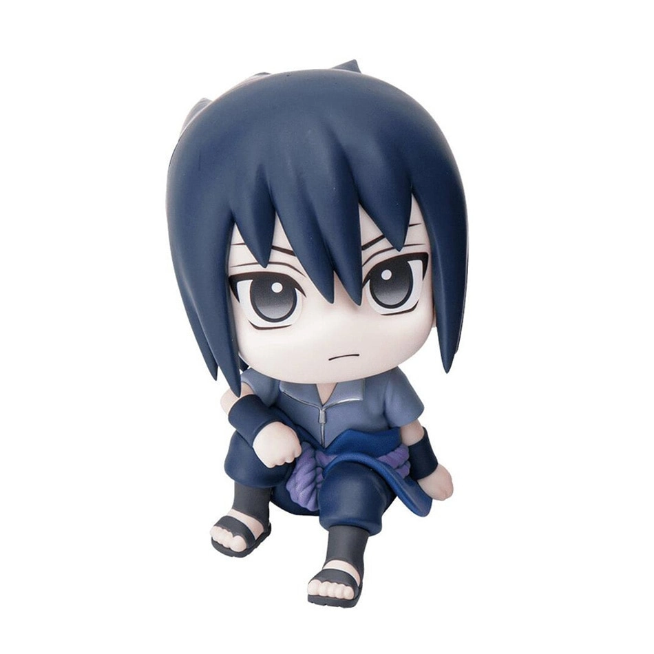 Lindo Q Figurals juguetes de Naruto Uzumaki Sasuke Uchiha Itachi Kakashi figurita de acción modelo