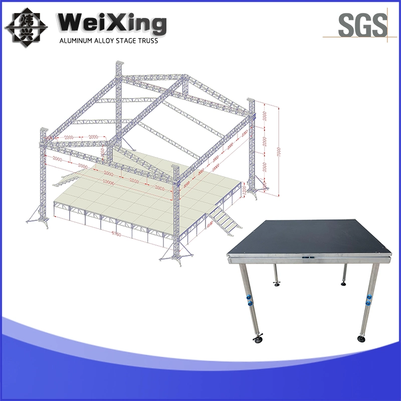 10*10*8m Outdoor Stage Roof Truss Design for Exhibition System