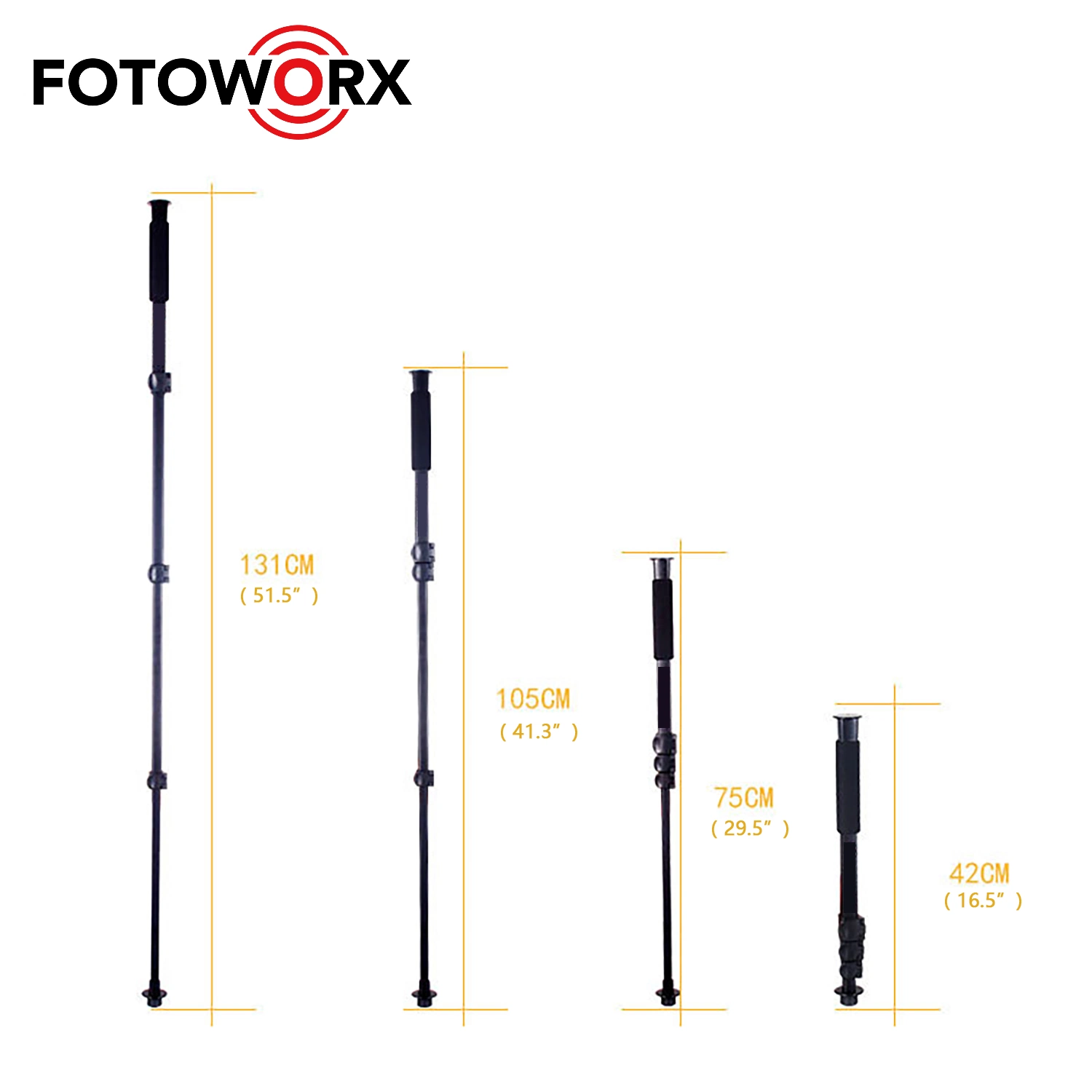 Fotoworx 178cm Camera Monopod for Smartphone Live Streaming