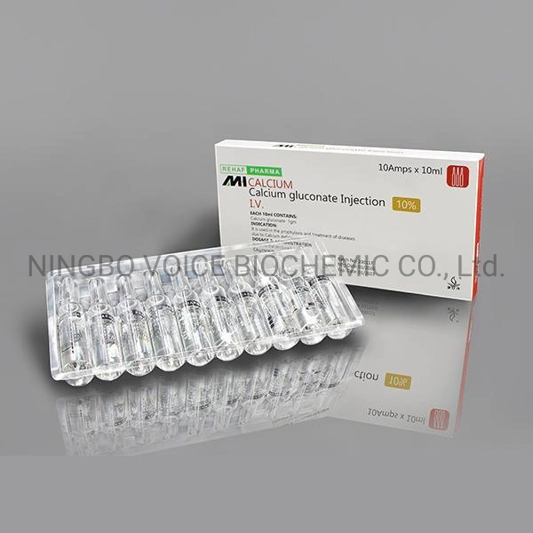 Bp/USP Ningbo Voice 10% Calcium Gluconate Injection