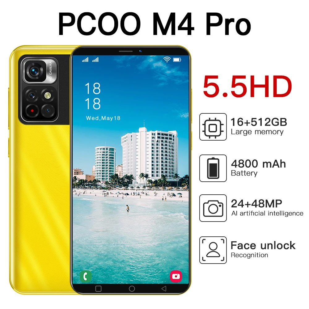 Poco M4 PRO 5g Mobile Phone 256GB 8GB RAM GSM Unlocked Global Version Smartphone