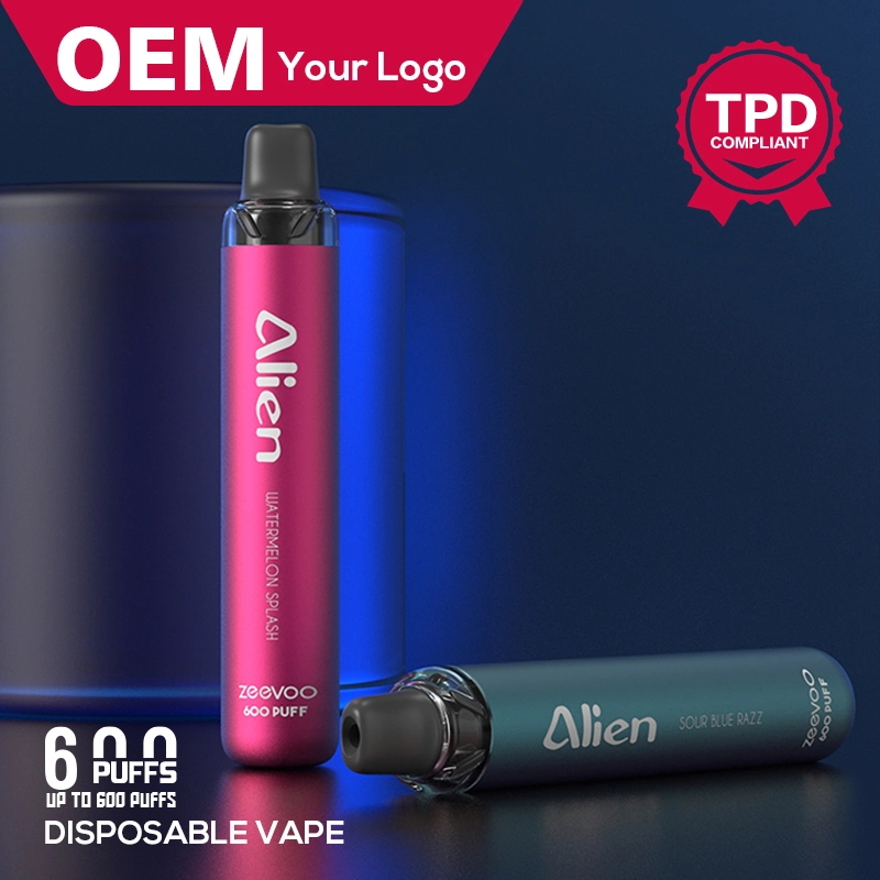 New Portable 2% Low Nicotine Slim Vape Pen with Tpd&Ufi