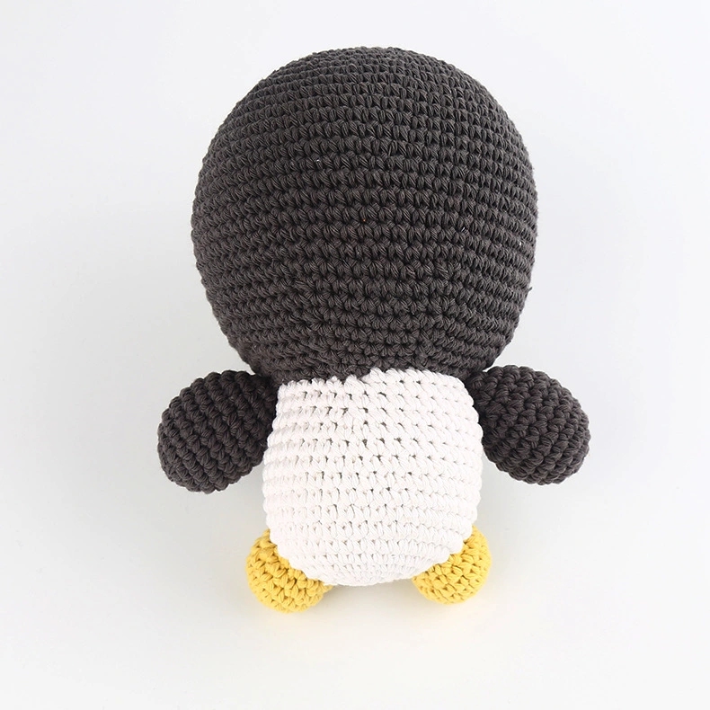 Criatividade Animais Pinguim bonito Baby artesanal Baby Crochet Knitting Toys Decorações