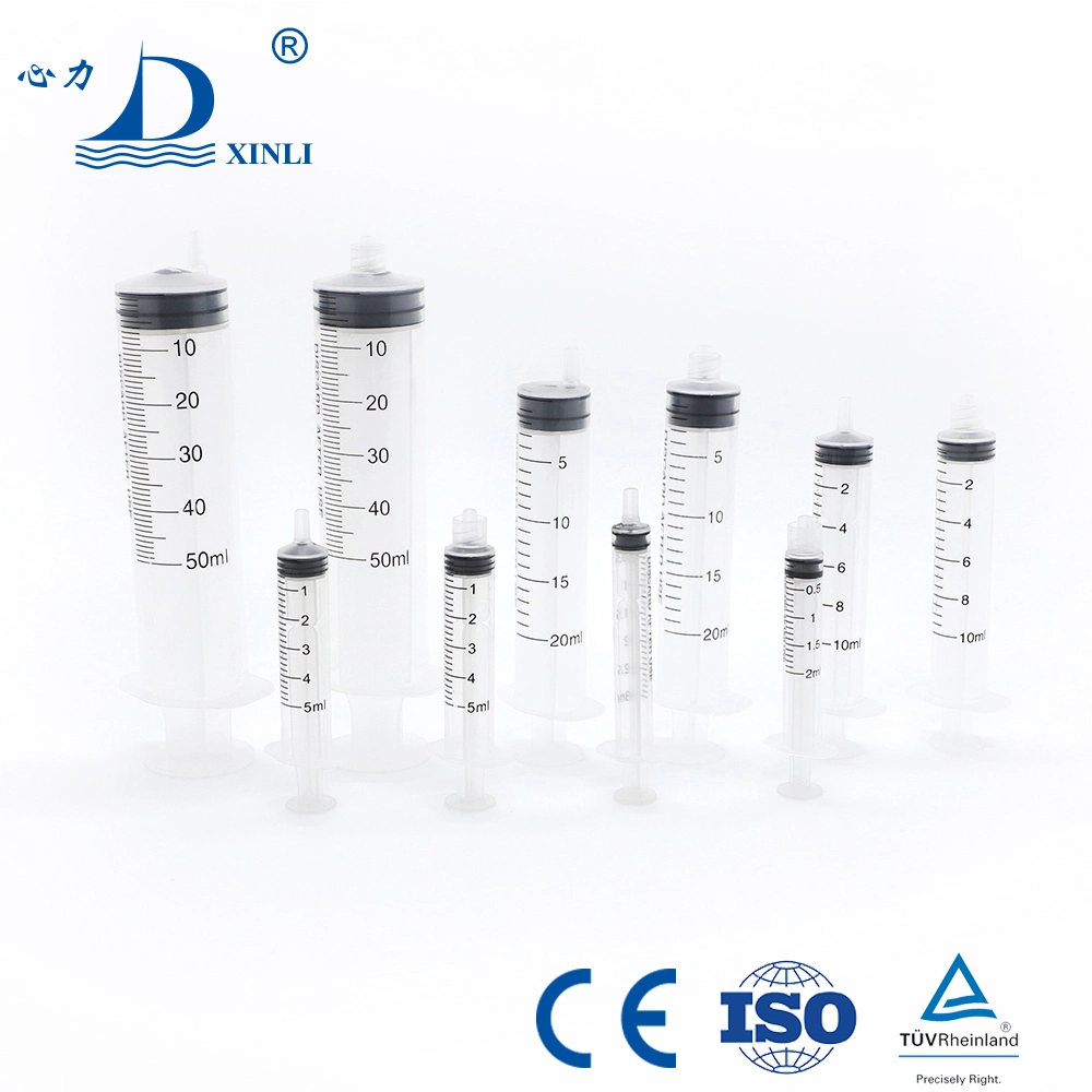 3-Part Disposable Sterile Medical Injection Animal Syringe for Veterinary Luer Lock