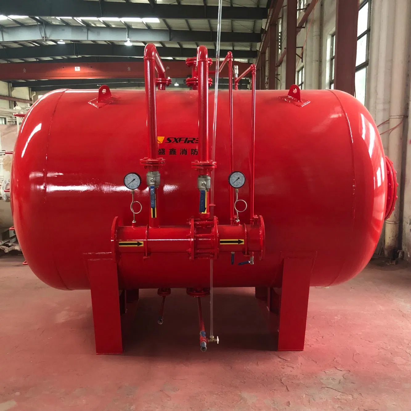 Stainless Steel 1500L Horizontal Foam Tank for Fire Fighting System