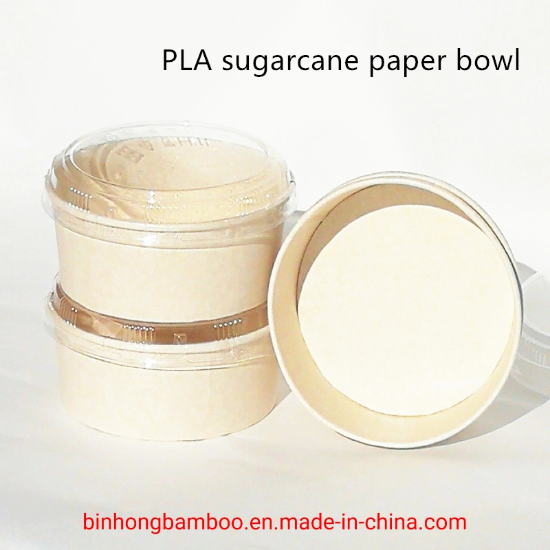 Accept Custom Food Grade Disposable Sugarcane Bagasse Tableware Bowl