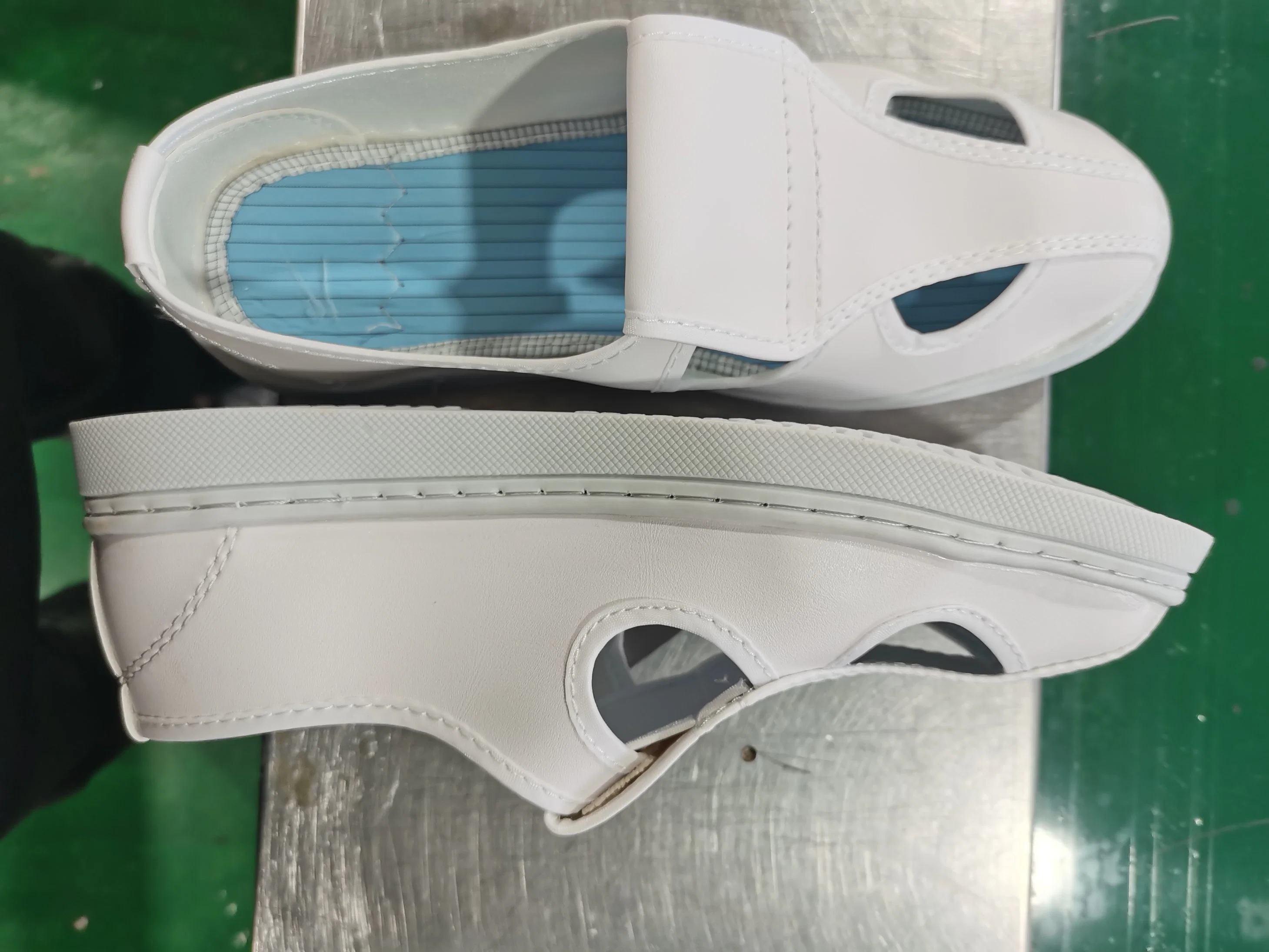 PVC 4-Eyes Antistatic Outsole Fabric Upper ESD Shoe (SI405)
