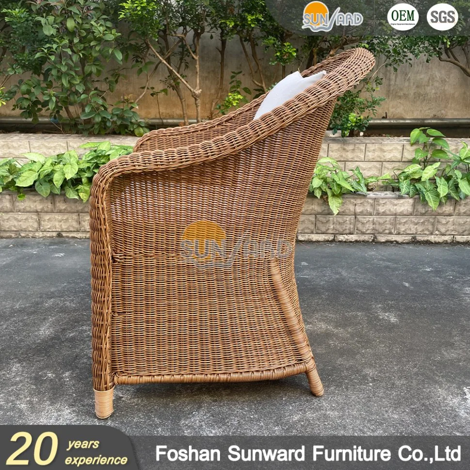 Outdoor Garten Luxus Rattan Möbel Weidenspeiseset mit Kissen