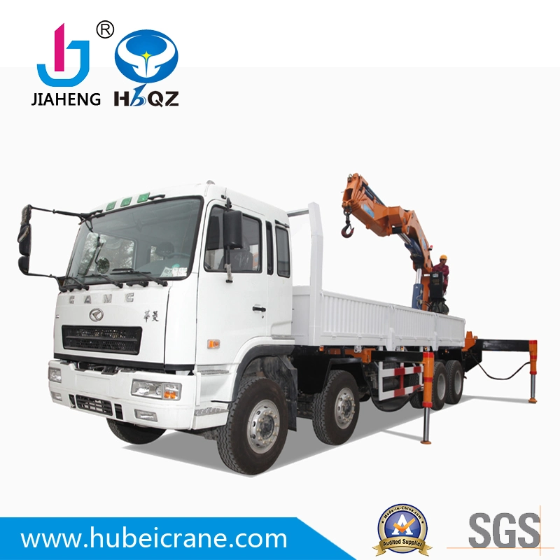 HBQZ 30 Ton Construção caminhão grua montada lança articulada gruas para venda