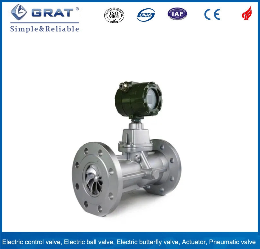 DN100 4-20mA medición del caudalímetro de aire de remolino de metano de vapor