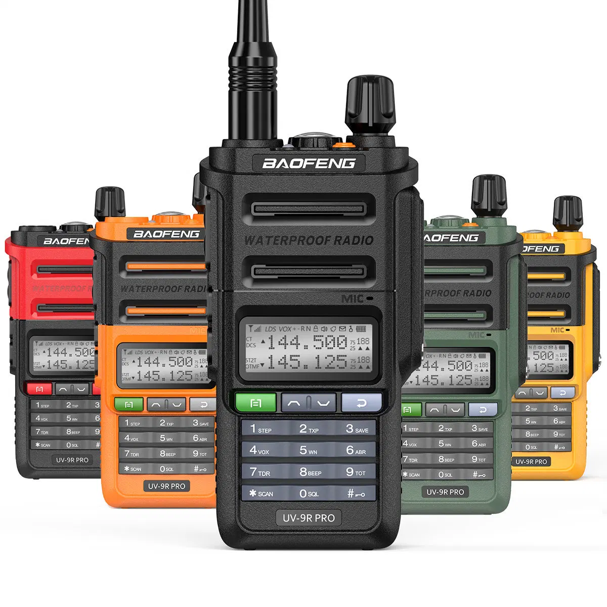 Baofeng original PRO-9r UV de alta potencia certificada de la FCC Walkie Talkie de bolsillo