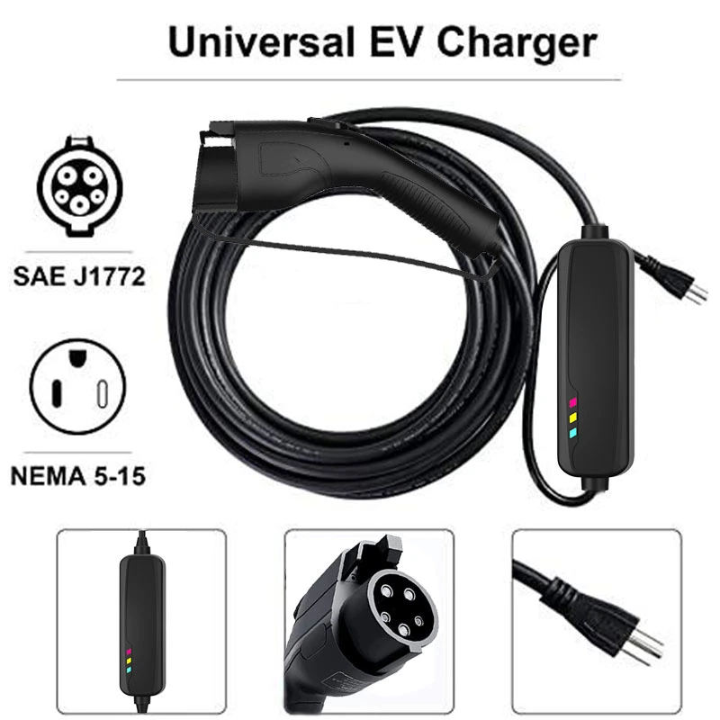 Olink Universal Charging Dual Plugs 32A Mode Level 2 Charging Tragbares Ladegerät für J1772 EV