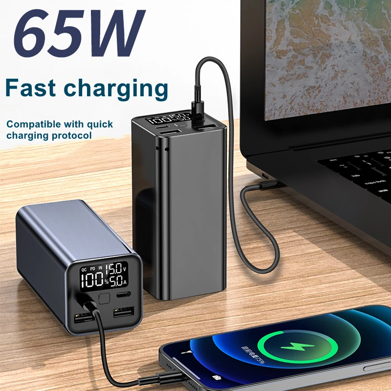 Hot Selling Big Capacity Laptop Power Bank 20000mAh Portable Power Battery Pd65W