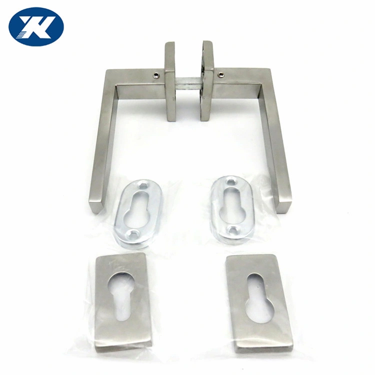 Stainless Steel Square Cover Inner Door Square Tube Lever Handle