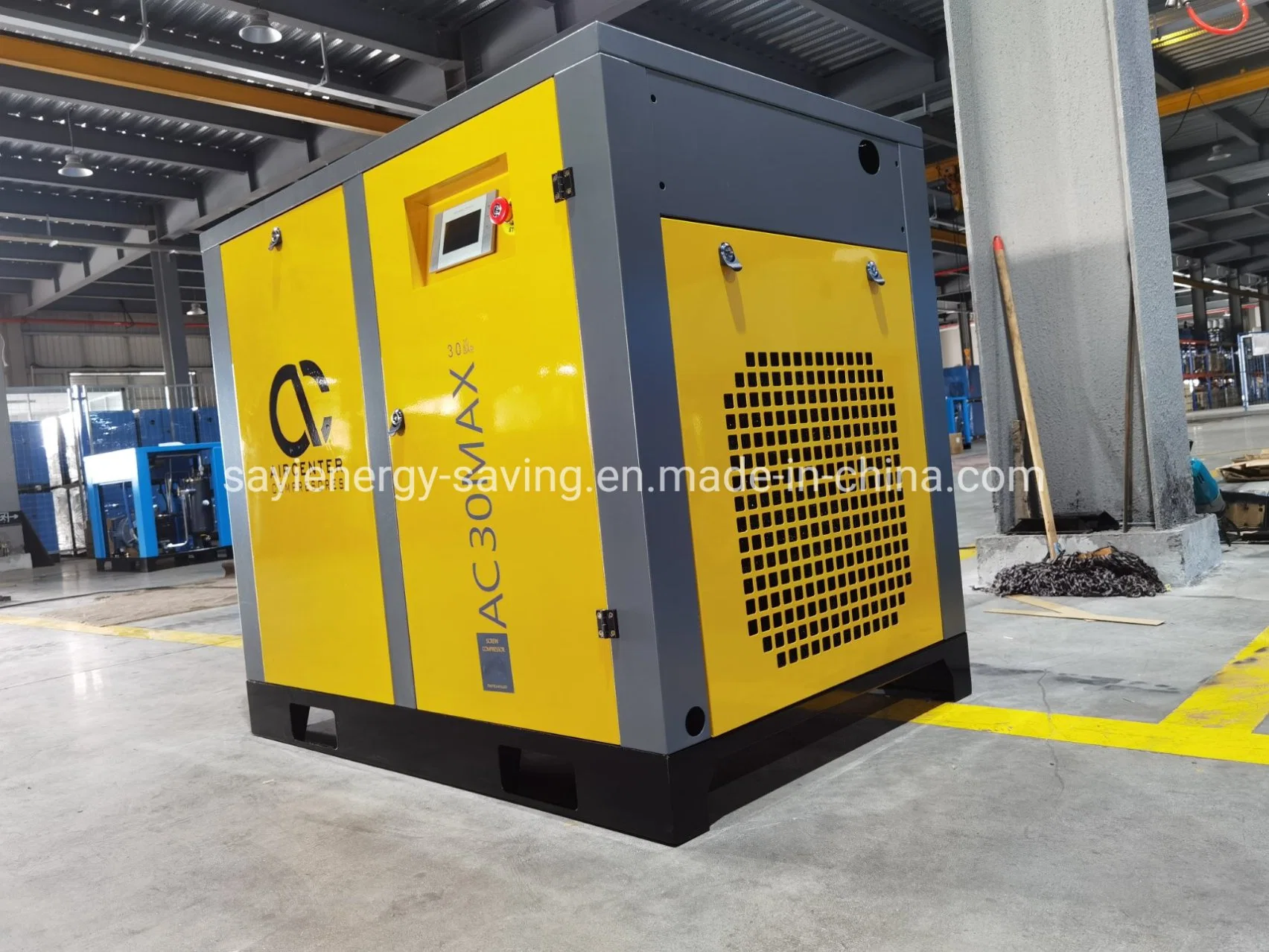 China Fabricante de venda directa de Energia pneumática Permant Parafuso Magneto Comressor ar 30HP aprovado pela CE CA Industrial Compressor de Ar único de dois estágios