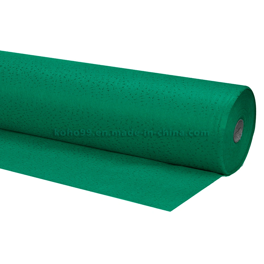 Grass Green Newest Star Embossed Non Woven Fabric