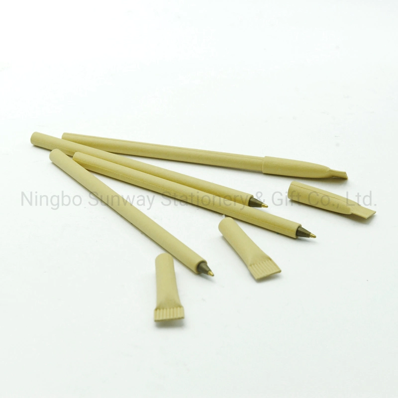 Eco-Friendly Craft Paper Sustainable Smooth Writing Slim Ball Pen