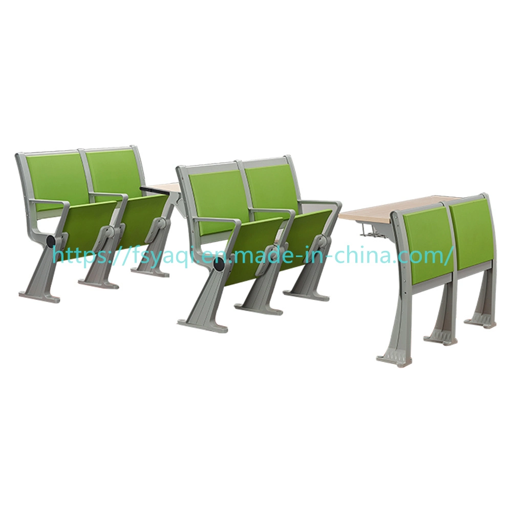 High School Classroom Trapezoid Shape Table College University Furniture Manufacturers Conjunto de cadeira e mesa para estudantes (YA-X016PU)