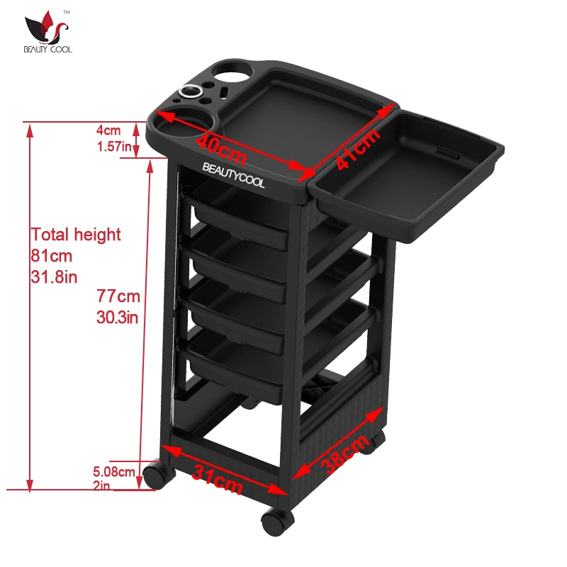 Nail Salon Verified Furniture Five Tier Trolley Storage Rack