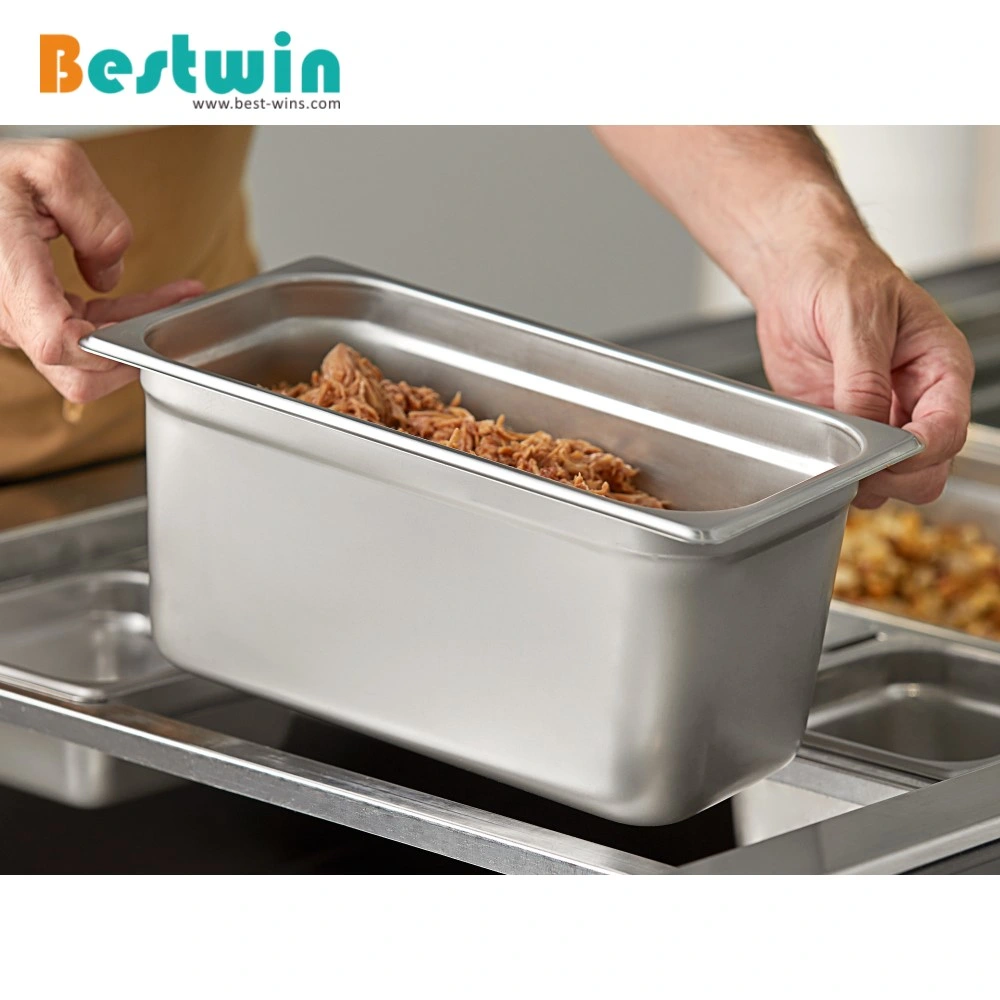 Stainless Steel Kitchenware Gn 1/3 Us Standard Hotel Pan