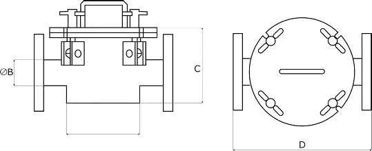 13000 Gauss Flange Magnetic Traps Magnetic Liquid Separators