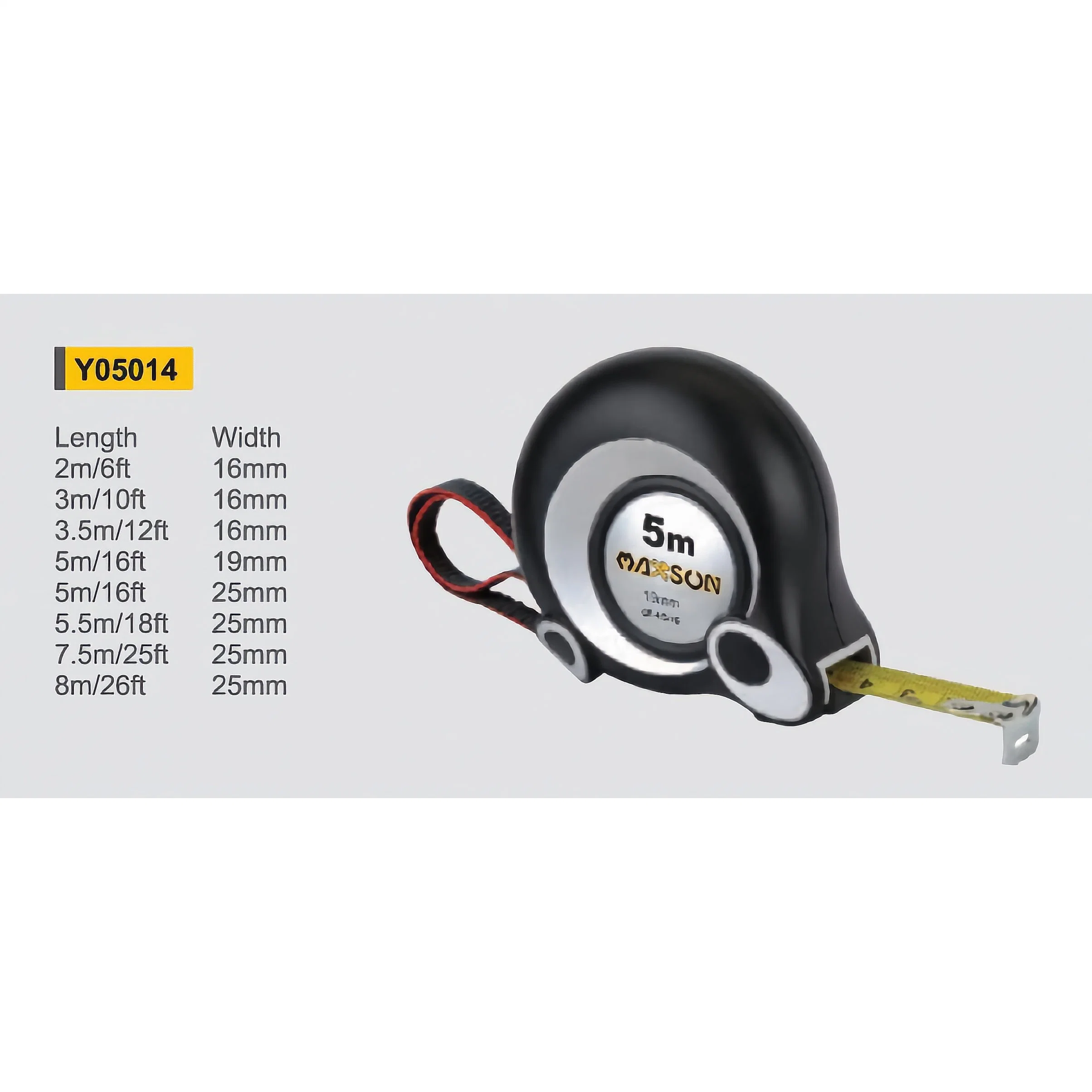 Y05014 Пользовательский логотип, 3 м, 7,5 м, 10 м, стальная измерительная лента