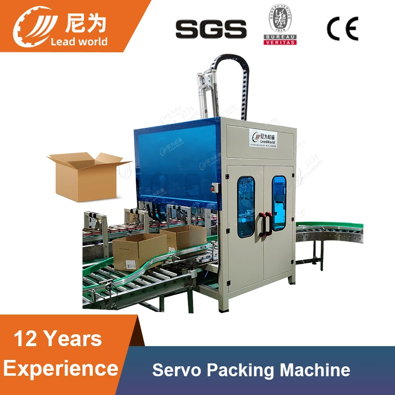 Full Automatic Drop Down Case Packer for Round Pet Bottle