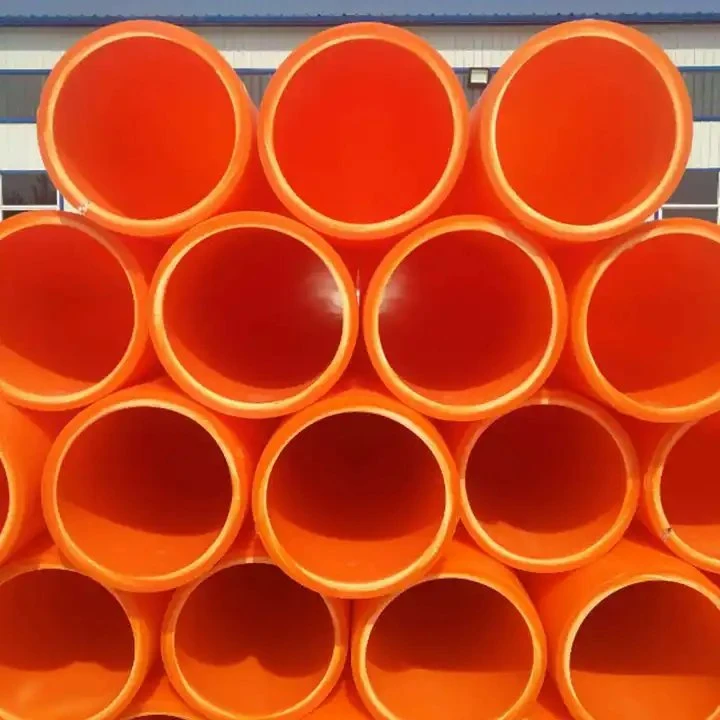 Conduit de protection de câble souterrain orange avec rigidité en anneau SN24-Sn40