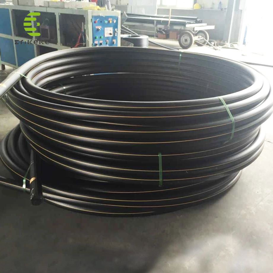 Fabricado en China HDPE tubo de agua tubo de plástico PE80 PE100 para agua suministro de gas Minería Pesca riego por rociadores invernadero Cable