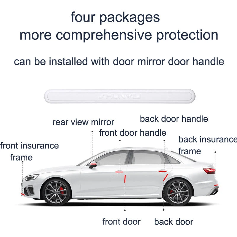 New Arrival PVC Portable Universal Car Protect Door Edge Guard Bumper Sticker