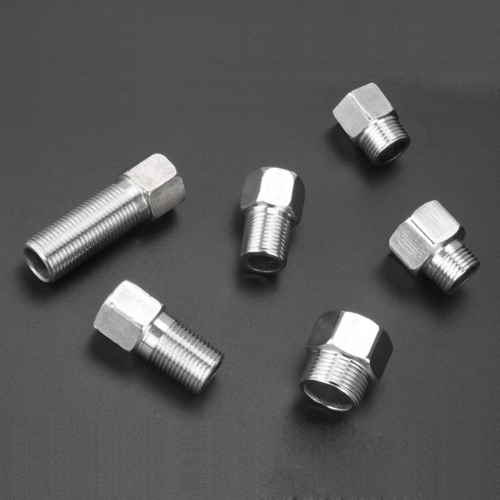 Garden Stainless Steel 1/2" 3/4" 1" Thread Reducing Straight Connector Water Tap Plumbing Fittings