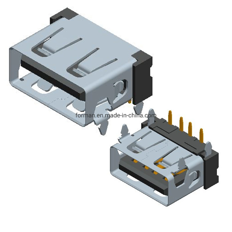 USB 2.0 Short Body SD Cards Receptacle USB Cable Connector
