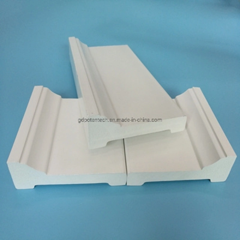 Productos de plástico impermeable material de construcción PVC coquilla moldura para ventana Decoración