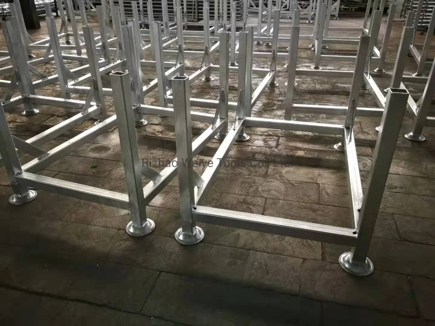 Construction Metal Modular Multidirectional System Scaffold/Scaffolding Package Rack Squared Tube Stillage Pallet