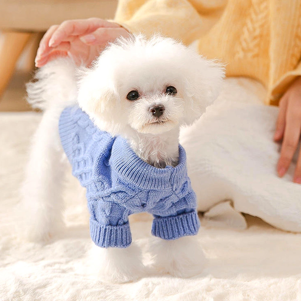 Produtos de inverno Hot Selling Pet quente Big Small Custom Pet Roupa de inverno Roupa de cão Animais Roupa de jumper tricotado cão Vestuário para animais de Sweater