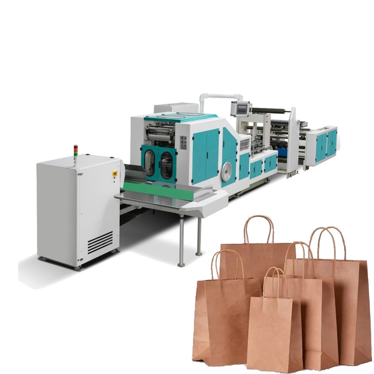 Automatic Die Cutting Cheap Mini Handle Pasting Paper Bag Machine