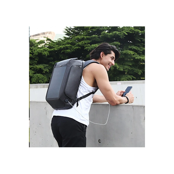 USB cargador portátil de viaje impermeable del panel de la bolsa de carga de la fábrica OEM ODM Businesstravel Casual bolsas con mochila solar