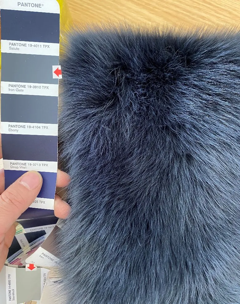 نسيج نادر Lambskin Fur مواد طبيعية تقلد الذئب والثعلب فراء الملابس