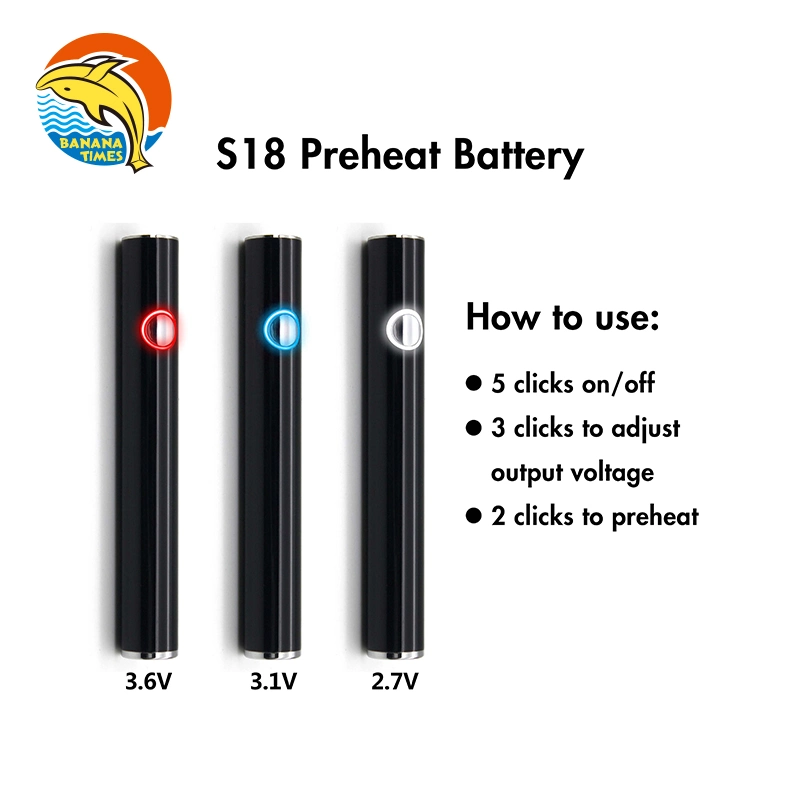 Wholesale/Supplier 510 Thread 380mAh Bottom USB Voltage Adjustable Preheat Vape Battery