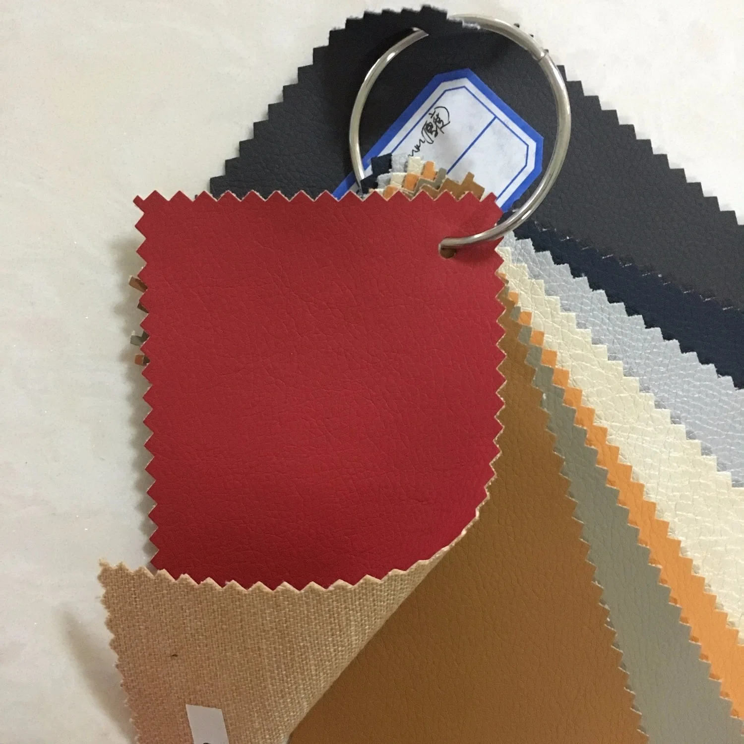 Cuir synthétique pour PU Design attrayant Tissu synthétique Rexine pu l'Estampage en cuir pour la vente