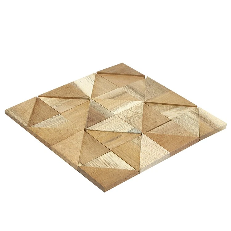 Subway Hexagon Herringbone Wood Mosaic Art Peel and Stick Backsplash Irregular Modern Floor Wall Tiles Wooden Mosaic