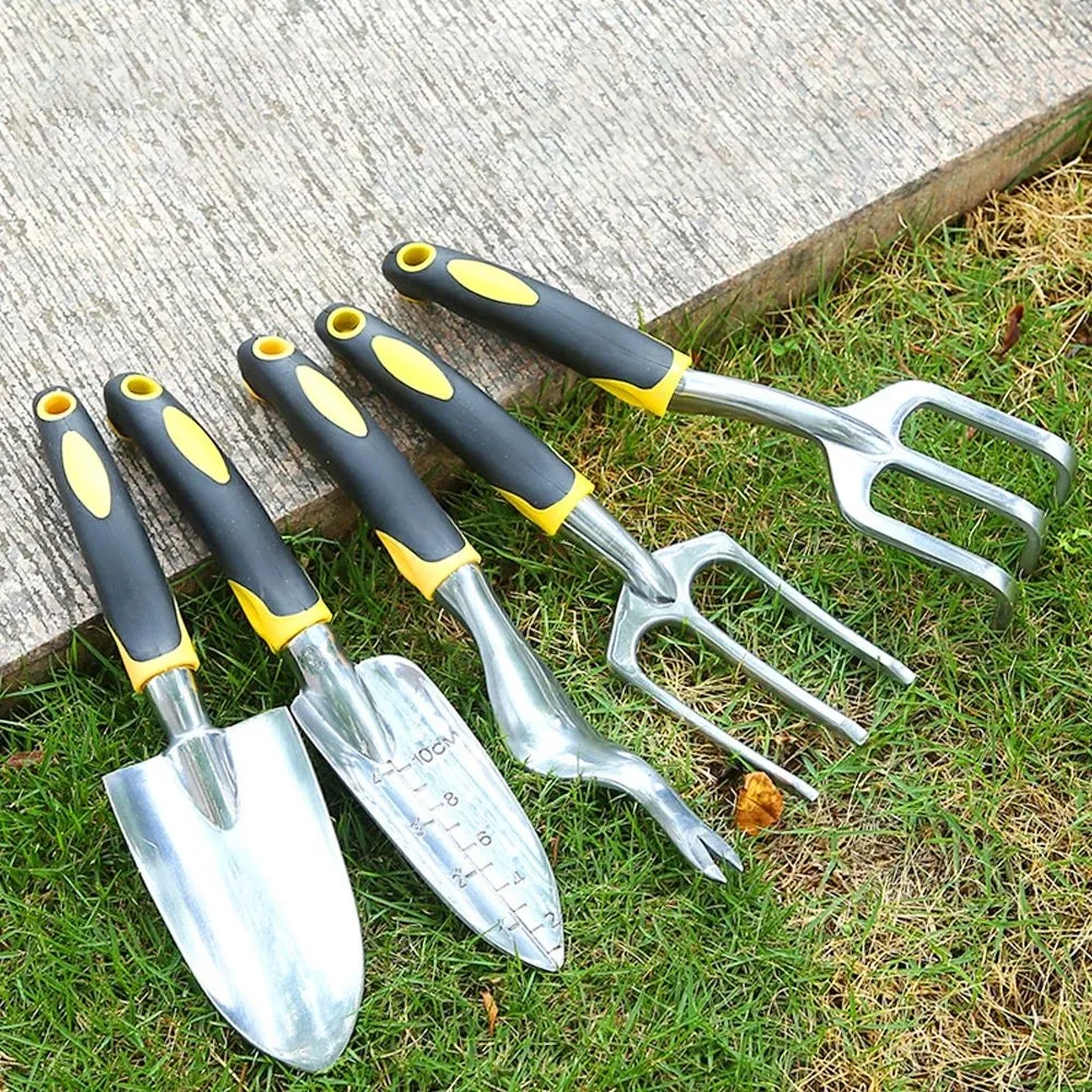 Paleta de mano de la herramienta de jardín de Bonsai una pala, rastrillo, cultivador, Weeder Herramientas con mango ergonómico, el jardín de césped de trasplante de las tierras de cultivo