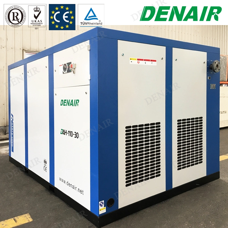 250 HP Water Cooled Stationary High Pressure Screw Air Compressor